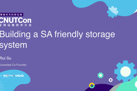 How to build a SA friendly storage system