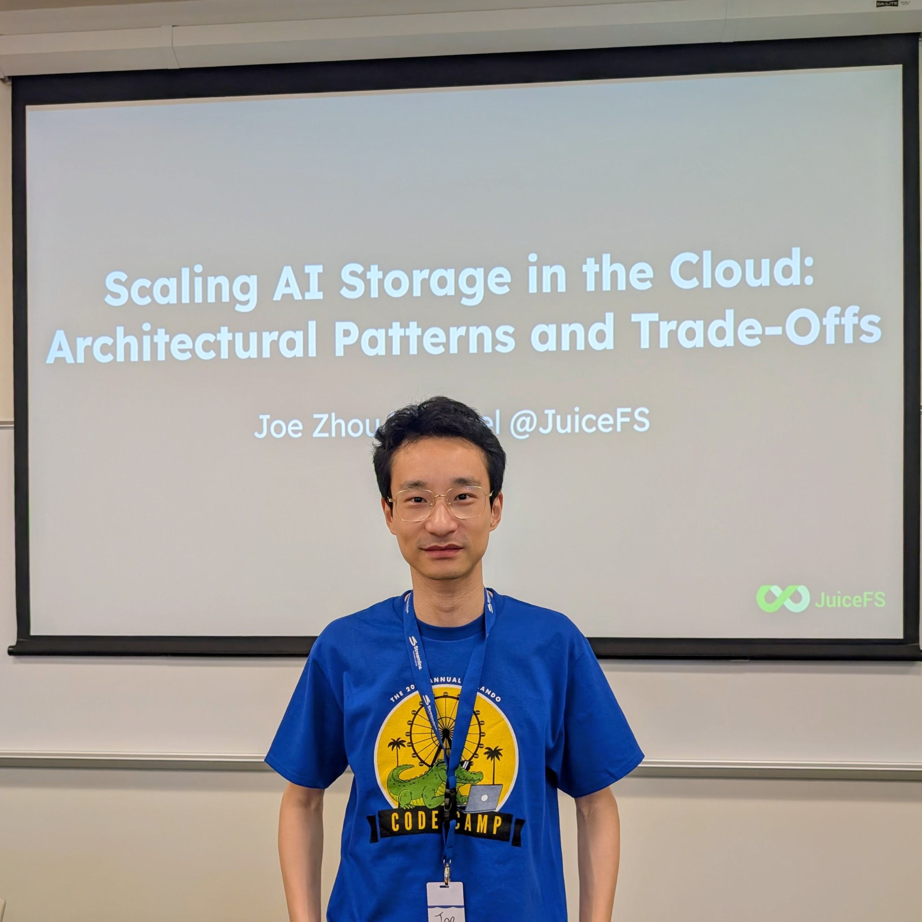 Joe Zhou (DevRel @JuiceFS) Speaking at Orlando Code Camp